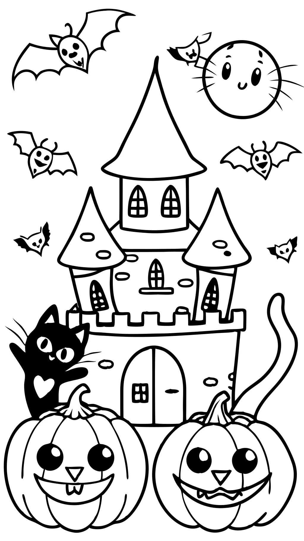 coloriages d’Halloween Cats